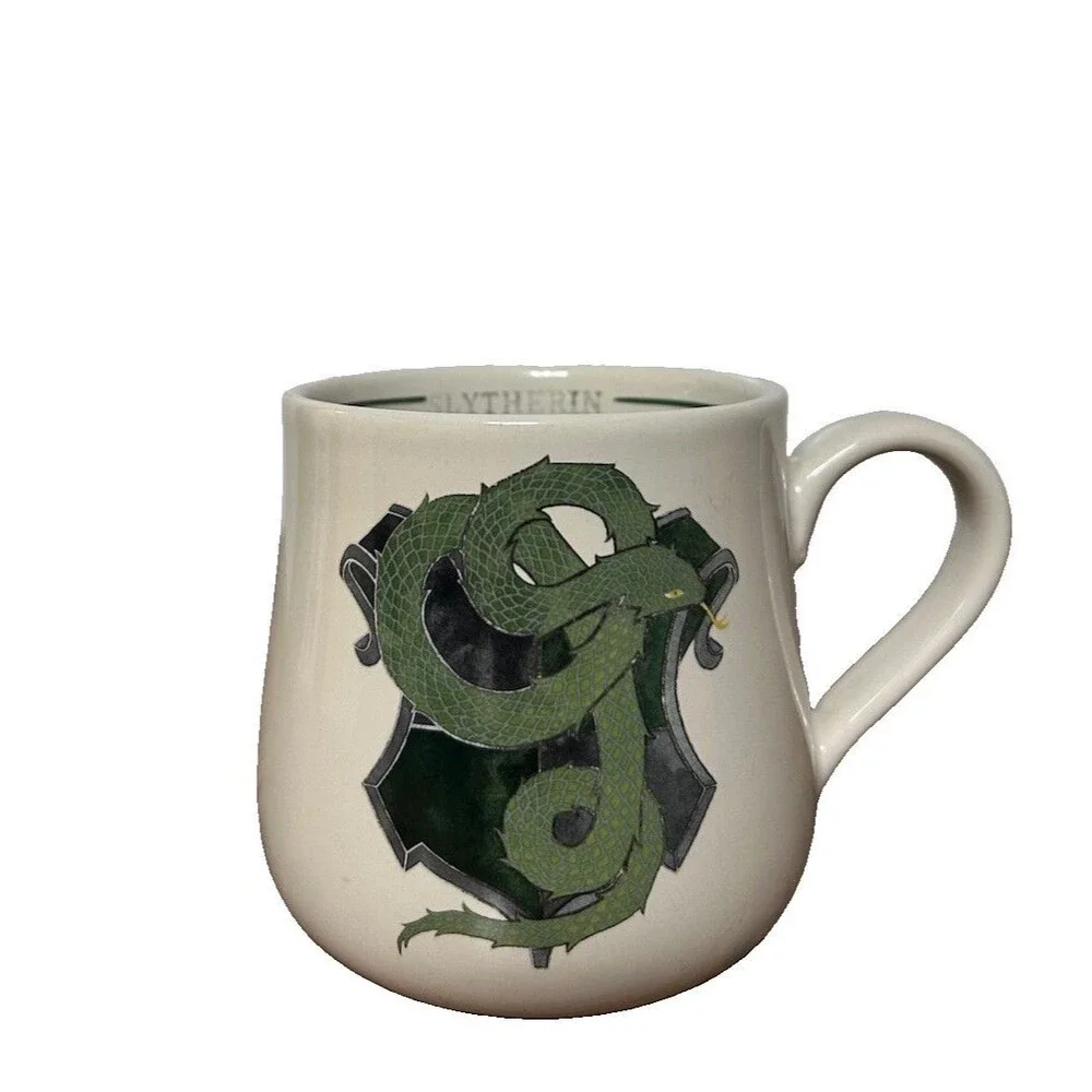 Pottery Barn Harry Potter Hogwarts Houses Slytherin Stoneware Coffee Mug Used